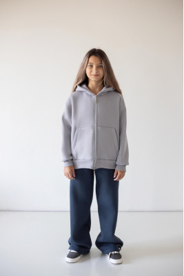 Зіп-худі oversize з капюшоном для дівчат-підлітків